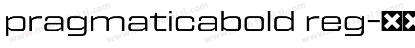 pragmaticabold reg字体转换